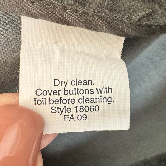 J.Crew Velvet Blazer Jacket Women’s Sz 10 Gray Green Preppy Academia Minimalist - Picture 5 of 10